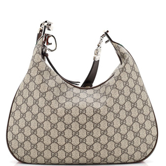Gucci Attache Shoulder Bag GG Coated Canvas Large