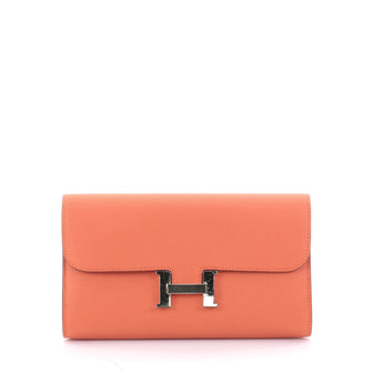 Hermes Constance Wallet Epsom Long Orange 2365003
