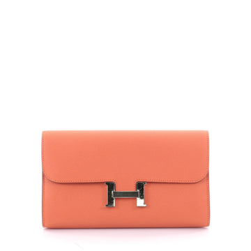 Hermes Constance Wallet Epsom Long Orange 2365003