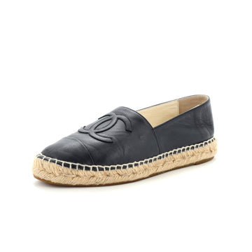 Chanel Women's CC Cap Toe Espadrilles Leather