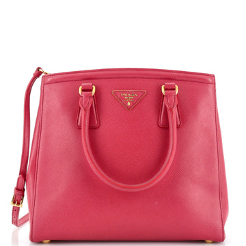 Prada Convertible Parabole Tote Saffiano Leather Small