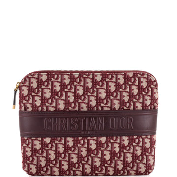 Christian Dior Logo Pouch Oblique Canvas