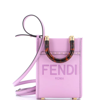 Fendi Sunshine Shopper Tote Leather Mini