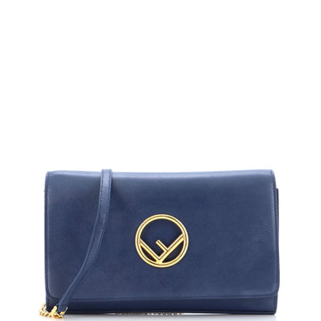 Fendi Kan I F Wallet on Chain Leather