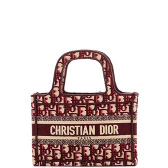 Christian Dior Book Tote Oblique Canvas Mini