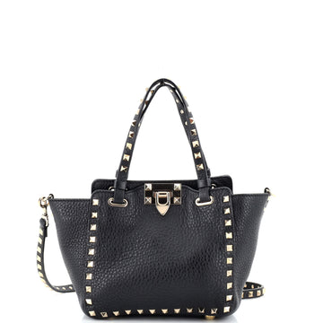 Valentino Garavani Rockstud Tote Pebbled Leather Mini