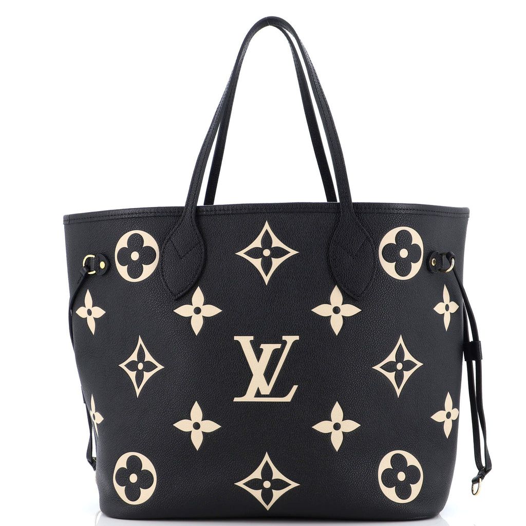 Louis Vuitton Neverfull NM Tote Bicolor Monogram Empreinte Giant