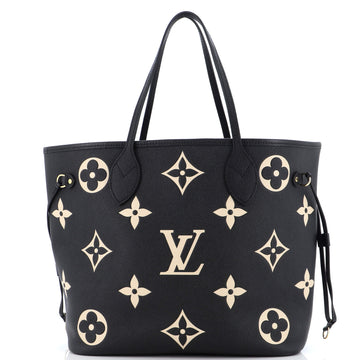 Louis Vuitton Neverfull NM Tote Bicolor Monogram Empreinte Giant MM