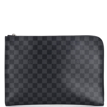 Louis Vuitton Zip Around Pochette Jour Damier Graphite GM