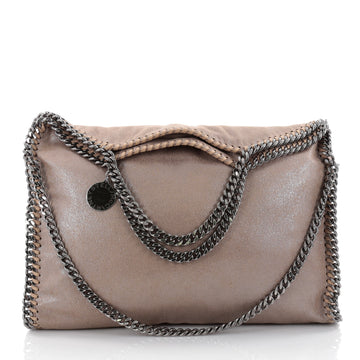 Stella McCartney Falabella Fold Over Bag Shaggy Deer Brown 2366401