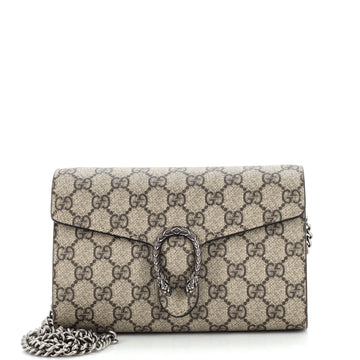 Gucci Dionysus Chain Wallet GG Coated Canvas Small