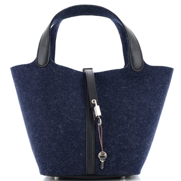 Hermes Picotin Lock Bag Felt with Leather MM