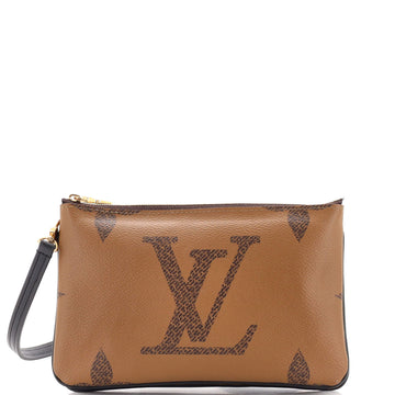 Louis Vuitton Double Zip Pochette Reverse Monogram Giant