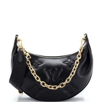 Louis Vuitton Over The Moon Bag Bubblegram Leather Black