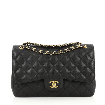 Chanel Classic Double Flap Bag Quilted Caviar Jumbo 2367301