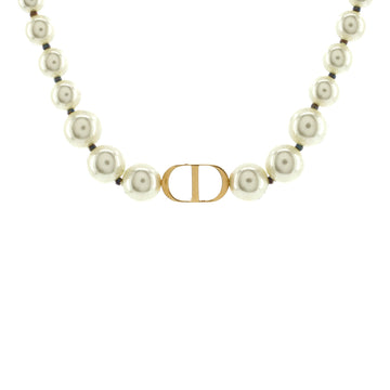 Christian Dior 30 Montaigne Choker Necklace Metal and Faux Pearls