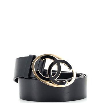 Chanel Oval CC Belt Calfskin Wide