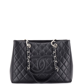 Chanel Grand Shopping Tote Quilted Caviar