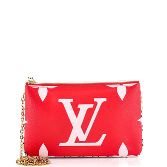 Louis Vuitton Double Zip Pochette Limited Edition Colored Monogram Giant