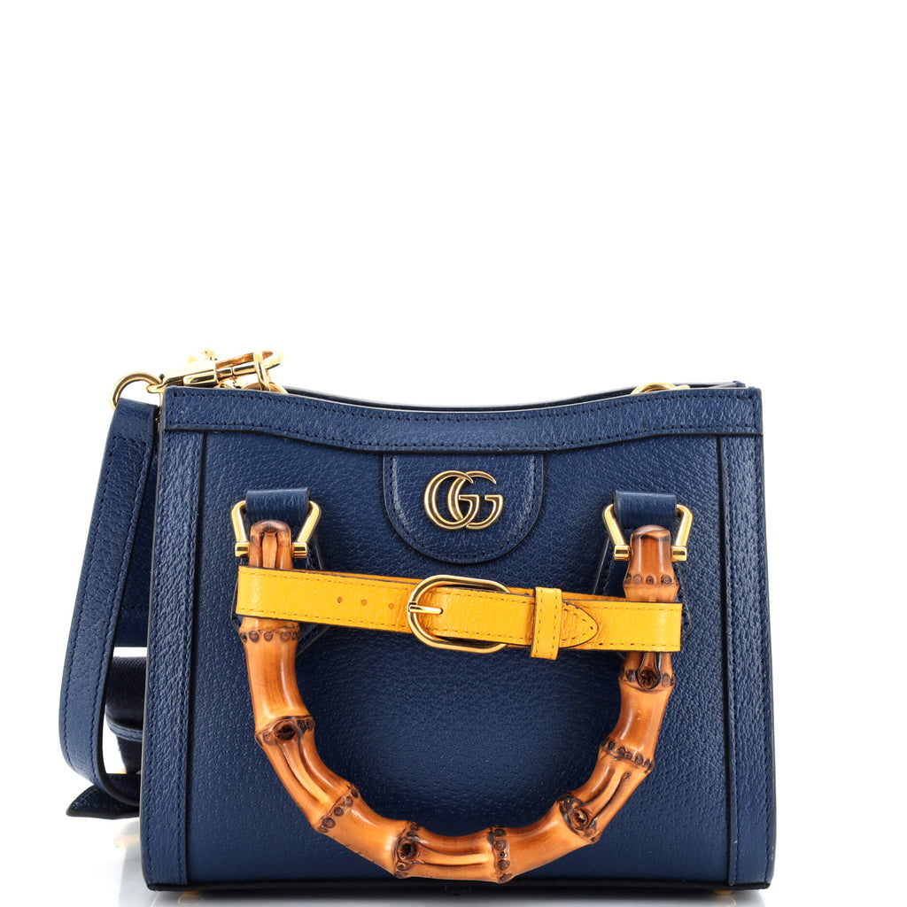 Gucci Diana small tote bag in Blue Leather