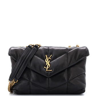 Saint Laurent Loulou Puffer Shoulder Bag Quilted Leather Mini