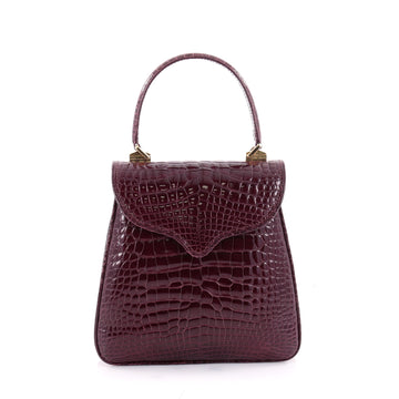 Lana Marks Princess Diana Frame Bag Alligator Purple 2368601