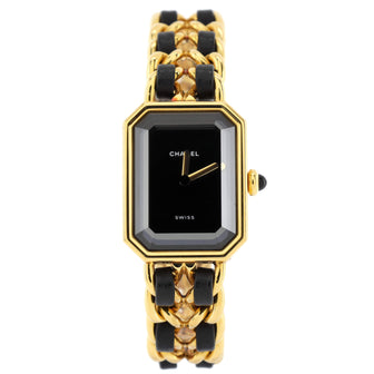 Chanel Premiere Rock Quartz Watch Plated Metal and Leather 20