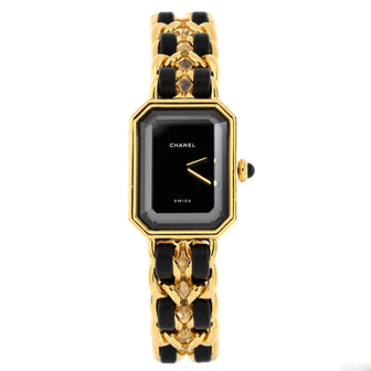 Chanel Premiere Rock Quartz Watch Plated Metal and Leather 20