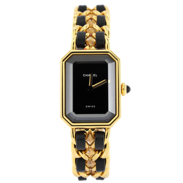 Chanel Premiere Rock Quartz Watch Plated Metal and Leather 20