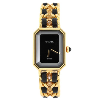 Chanel Premiere Rock Quartz Watch Plated Metal and Leather 20