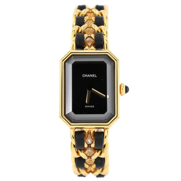 Chanel Premiere Rock Quartz Watch Plated Metal and Leather 20