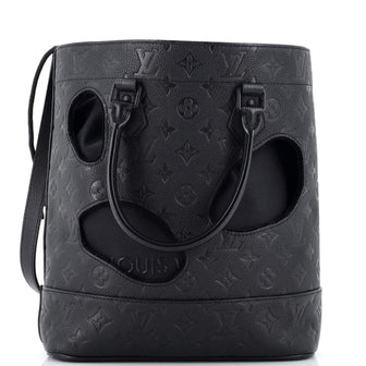 Louie Vuitton CarryAll PM in Black Monogram Empreinte Leather with a s