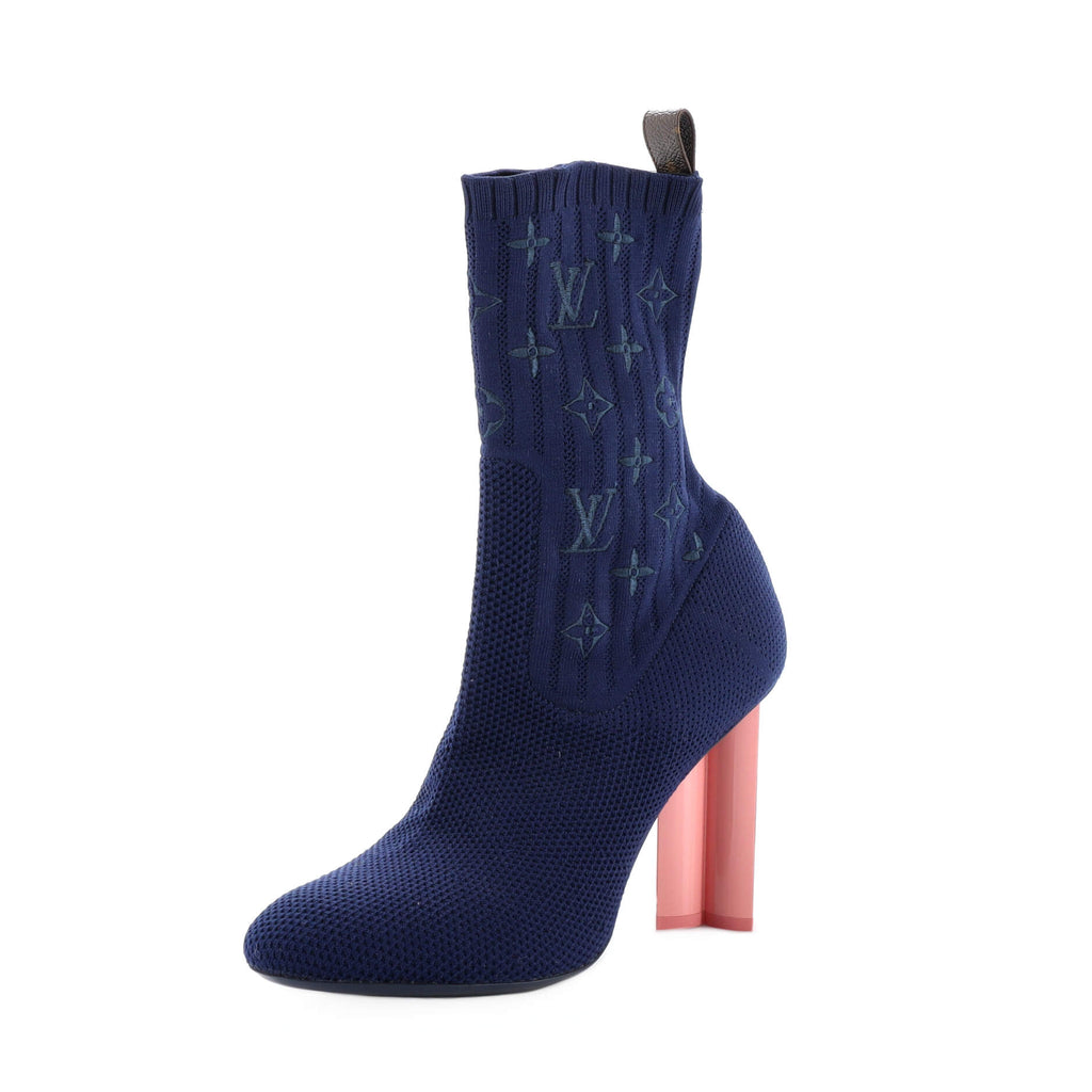 Shop Louis Vuitton Women's Blue High Heel Boots