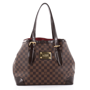 Louis Vuitton Hampstead Handbag Damier MM Brown 2369201