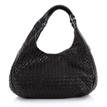 Bottega Veneta Campana Hobo Intrecciato Nappa Small Black 2369901