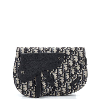 Christian Dior Saddle Messenger Pouch Oblique Canvas