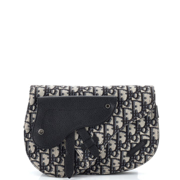 Christian Dior Saddle Messenger Pouch Oblique Canvas