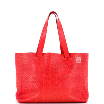 Loewe T Shopper Tote Anagram Embossed Leather