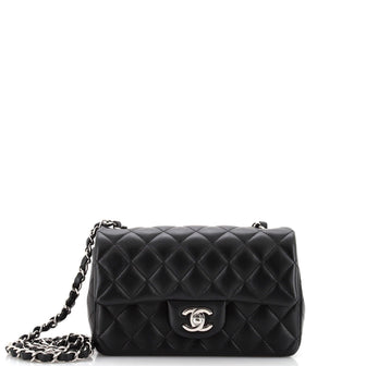 Chanel Classic Single Flap Bag Quilted Lambskin Mini
