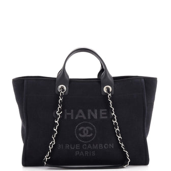 Chanel Deauville NM Tote Mixed Fibers Medium