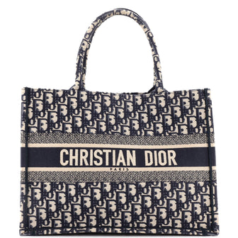 Christian Dior Book Tote Oblique Canvas Medium