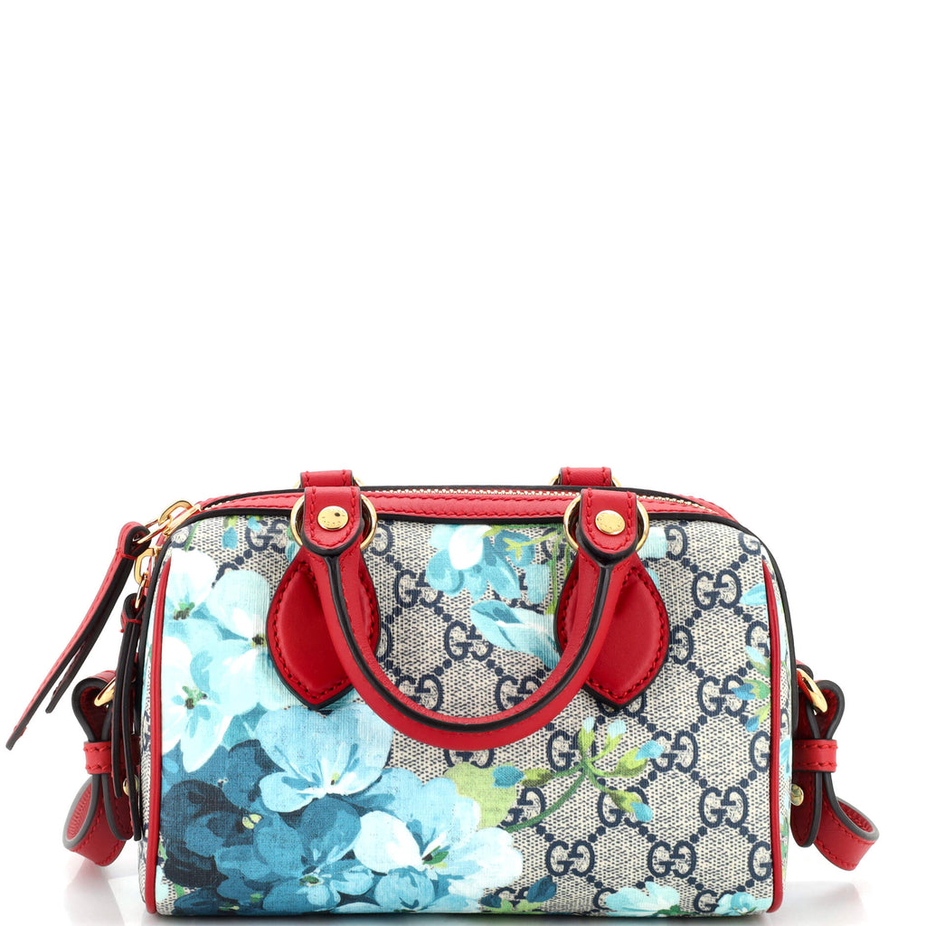 Gucci Convertible Boston Bag (Outlet) Blooms Print GG Coated