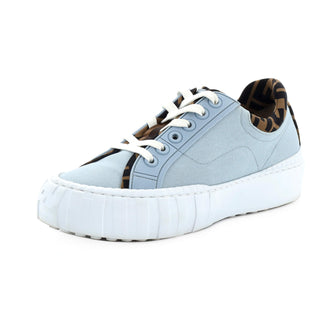 Fendi Women's Force Low-Top Sneakers Canvas with Zucca Canvas