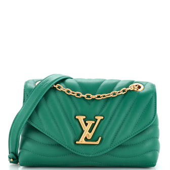 LV New wave chain bag new green