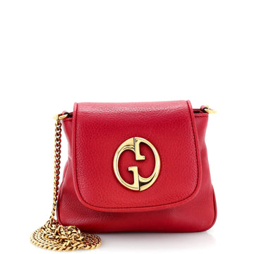 Gucci 1973 Chain Shoulder Bag Leather Small