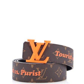 Louis Vuitton LV Pyramide Reversible Belt Printed Monogram Canvas Wide