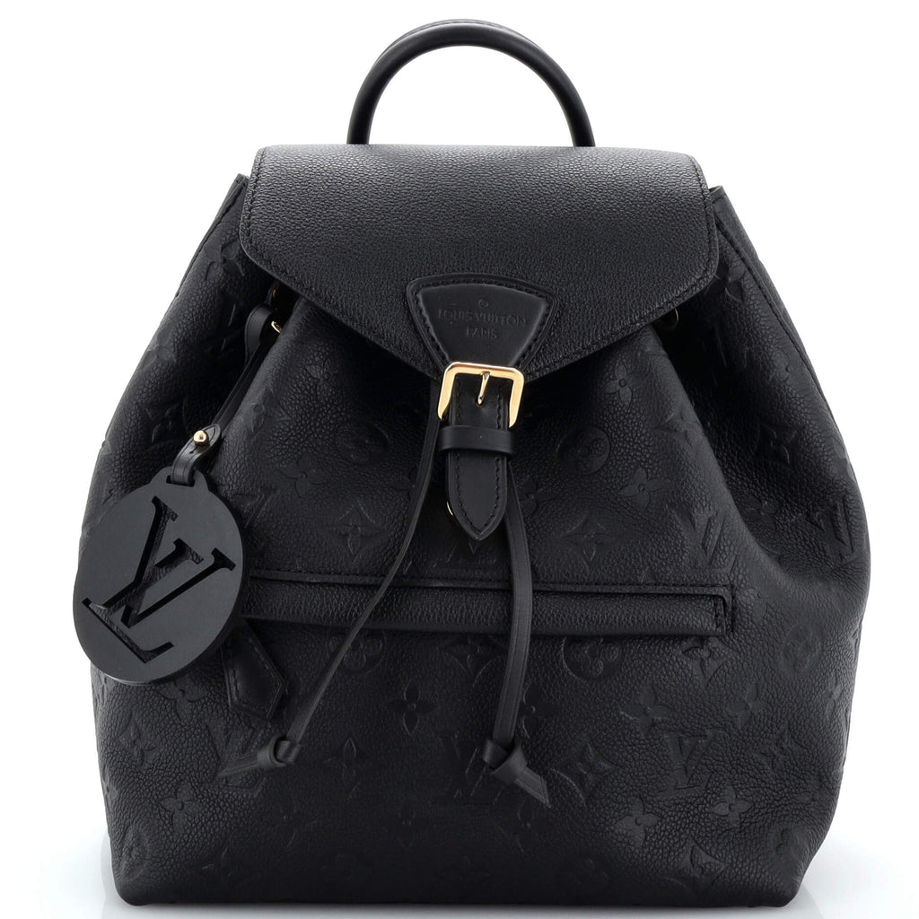 Louis Vuitton, Bags, Louis Vuitton Empreinte Montsouris Nm Black Leather  Backpack