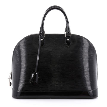 Louis Vuitton Alma Handbag Electric Epi Leather GM Black 2371701
