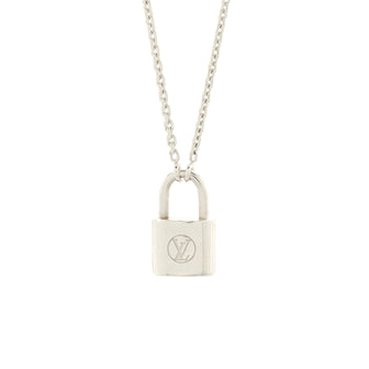 Shop Louis Vuitton LOCKIT Silver lockit pendant, sterling silver
