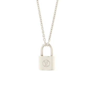 Louis Vuitton Lockit Pendant Necklace Sterling Silver